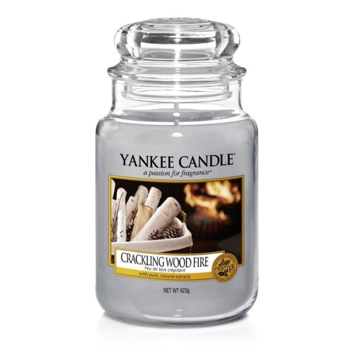 Yankee Candle Crackling Wood Fire Large Jar-1